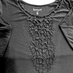 Roaman’s poly blend tunic